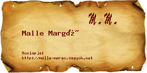 Malle Margó névjegykártya